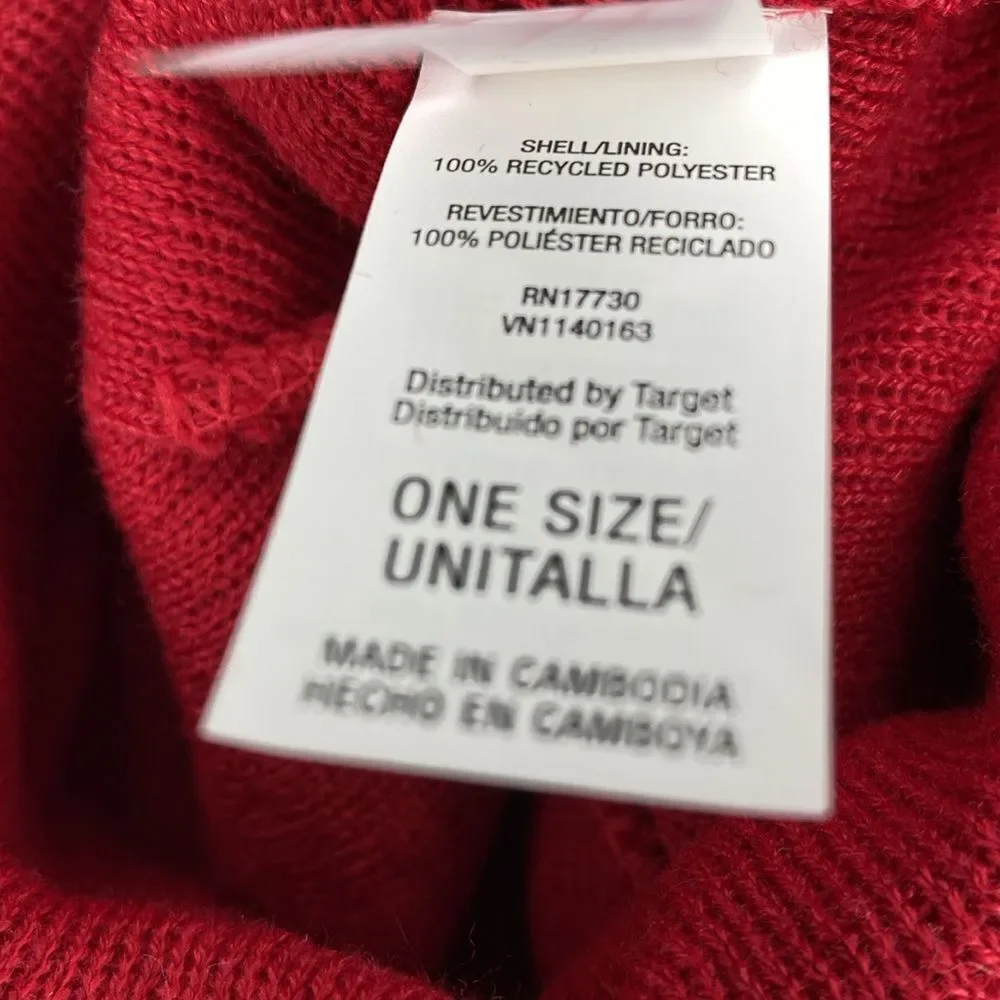 5/$25 Cat & Jack Red Winter Sock Hat OSFM Unisex NWT